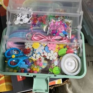 Ultimate Kids' Craft Supply Kit – 3-Tier Portable Storage Organizer Box